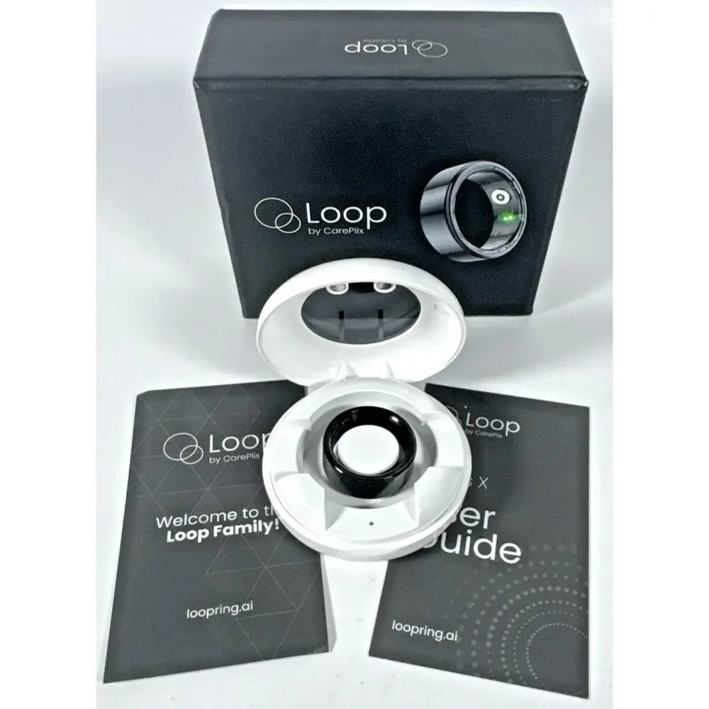 Loop Smart Ring Series X Smart Health Monitoring & Charging Case By Careplix